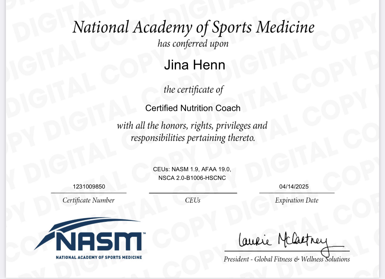 NASM cert